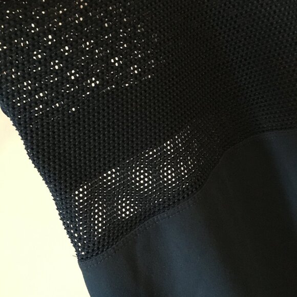 90 Degree By Reflex Dark Blue Turquoise Racerback Mesh Yoga Tank - Picture 7 of 13